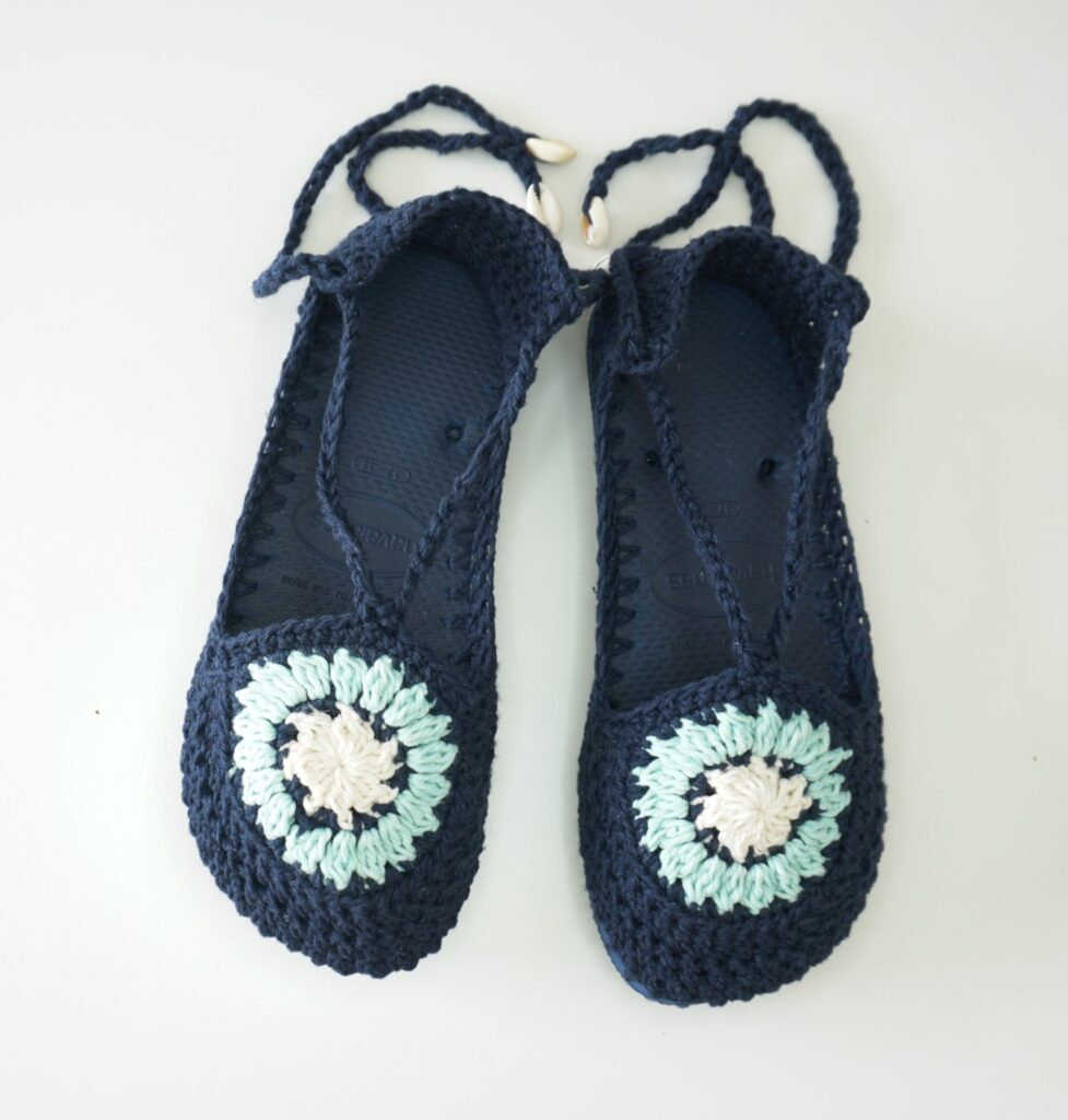 custom crochet sandals