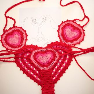 crochet heart brief