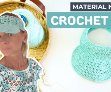 Shop the Supplies to Crochet Beach Visor