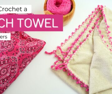 How to Make a DIY Surf Changing Towel with a Crochet Border and Hidden Magnets
